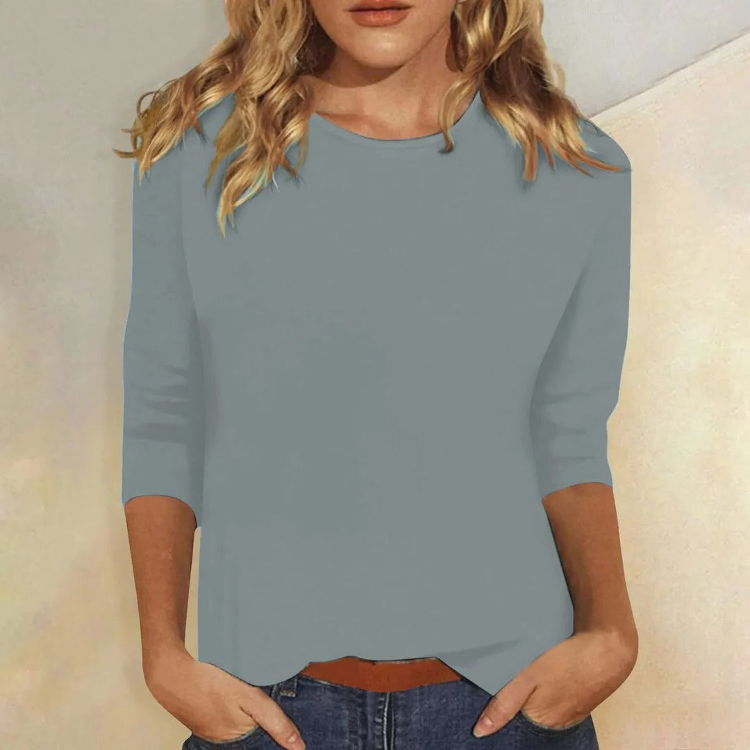STELLA | CROPPED CREW NECK TOP FOR WOMEN
