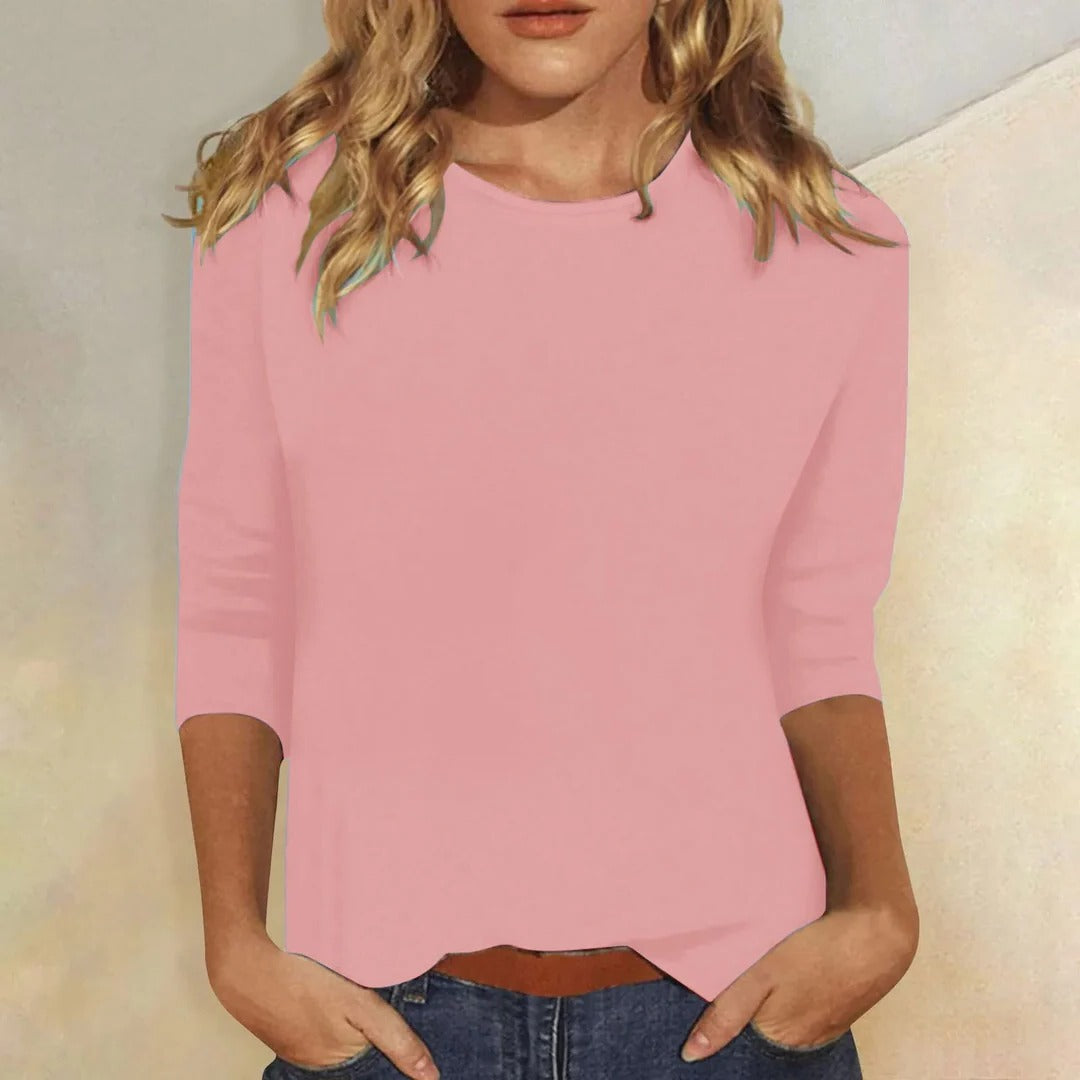 STELLA | CROPPED CREW NECK TOP FOR WOMEN