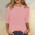 STELLA | CROPPED CREW NECK TOP FOR WOMEN