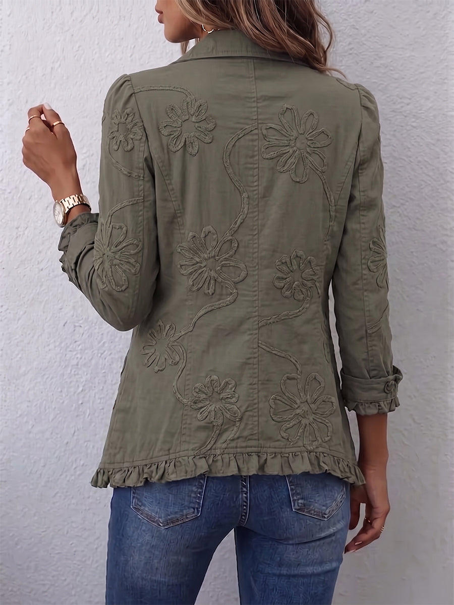 KIMBERLY | FLORAL EMBROIDERED JACKET FOR WOMEN
