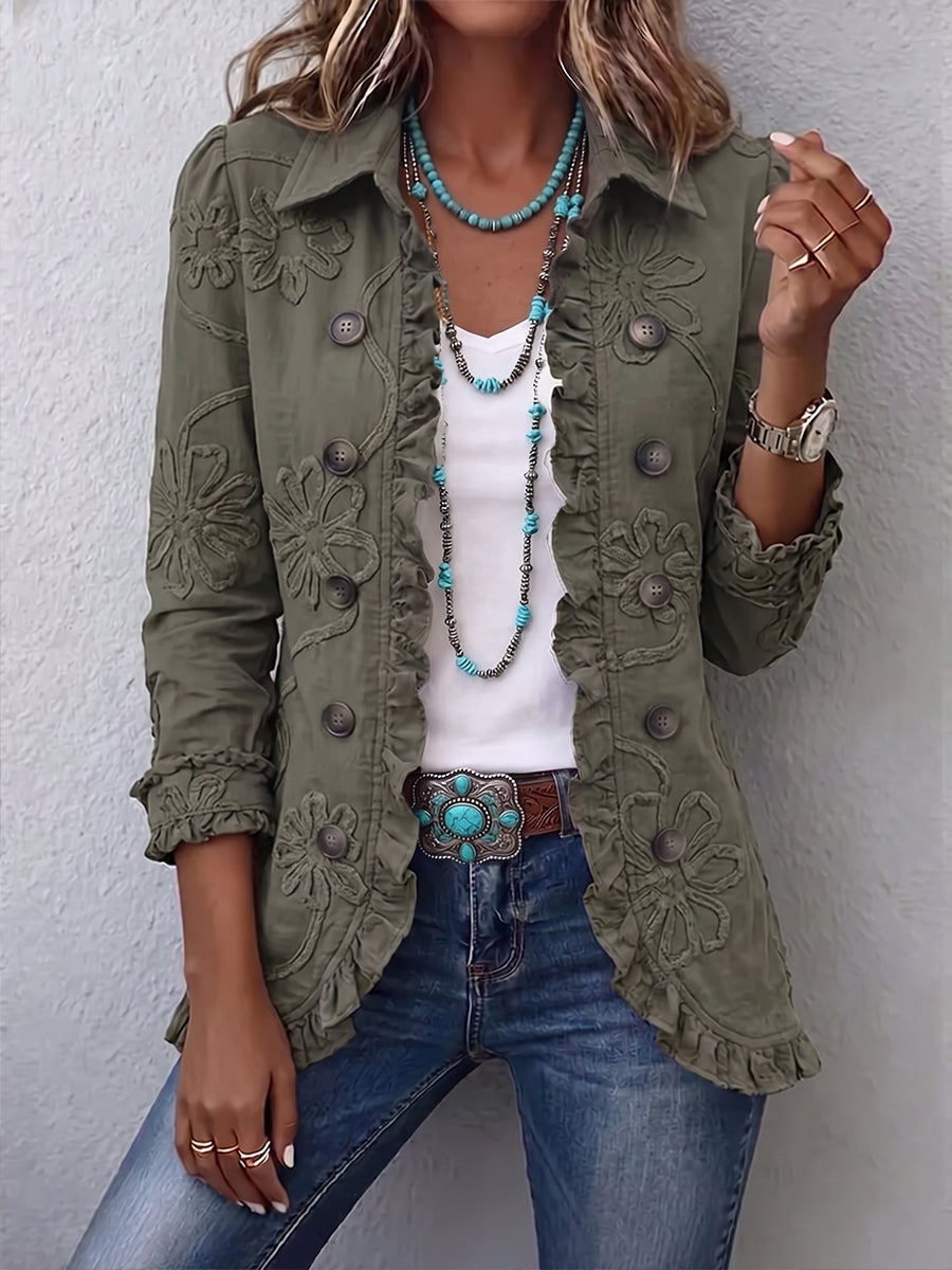 KIMBERLY | FLORAL EMBROIDERED JACKET FOR WOMEN