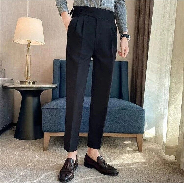Men's Wide Leg Trousers | Work, Pleated
