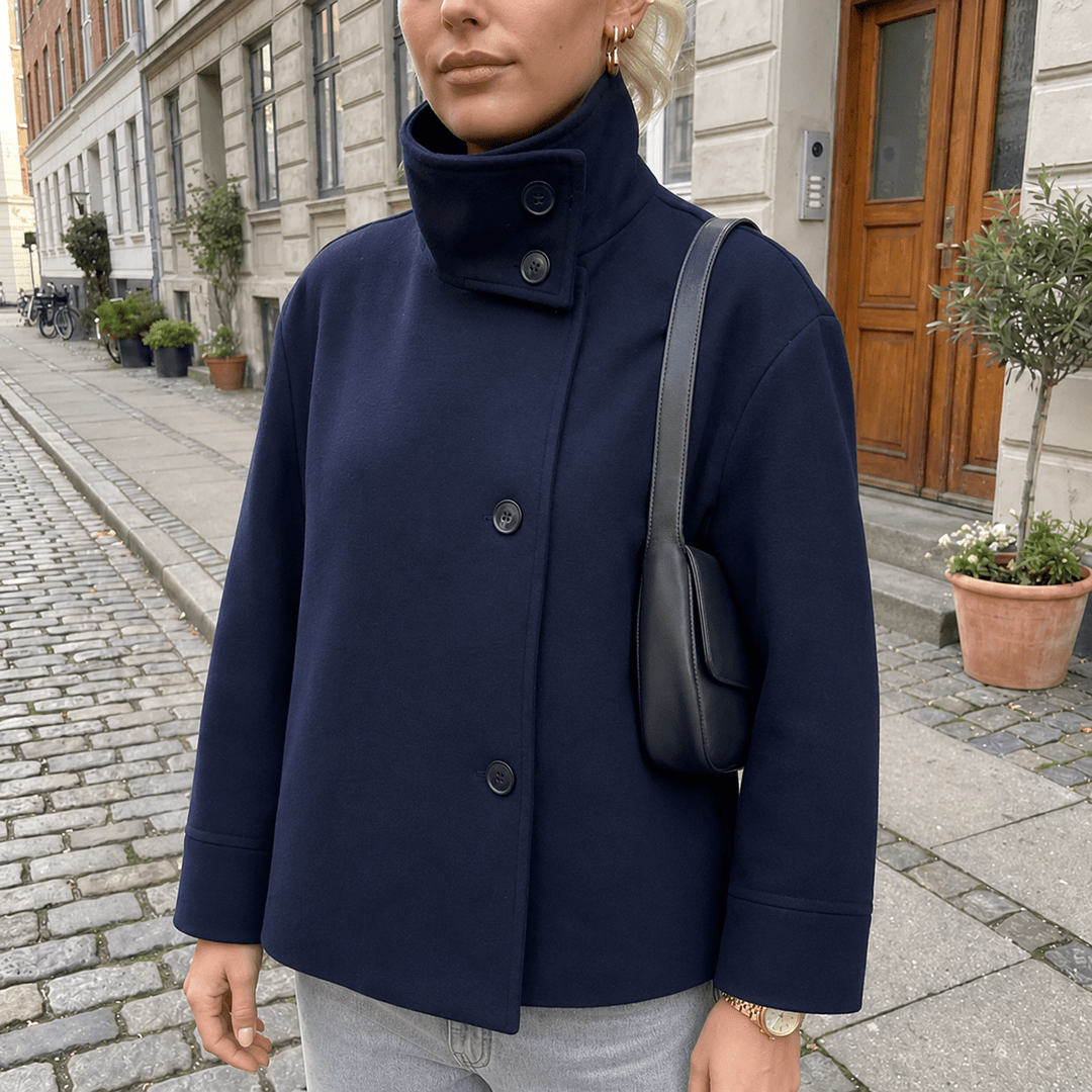 CLARA | CROPPED PEA COAT FOR WOMEN