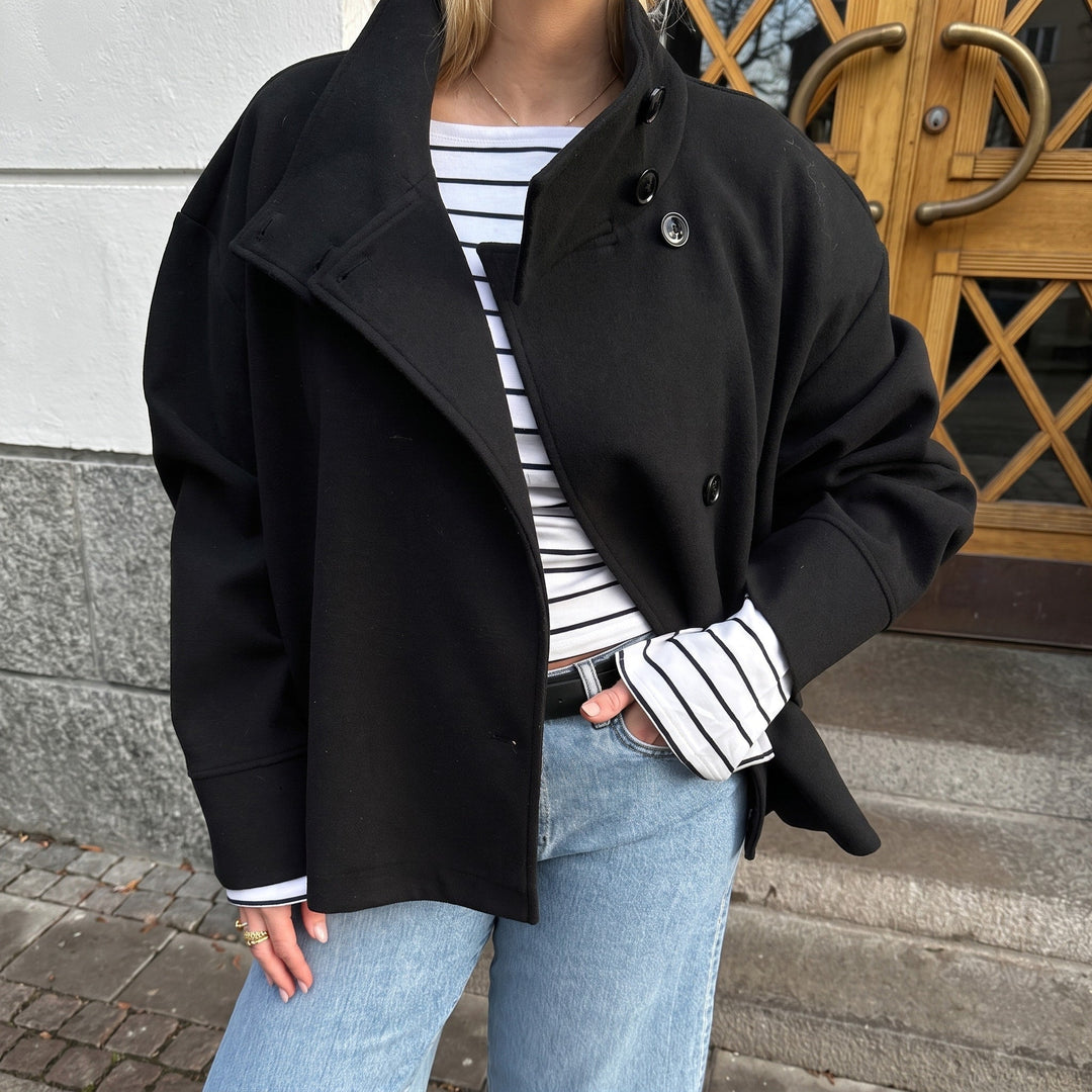 CLARA | CROPPED PEA COAT FOR WOMEN