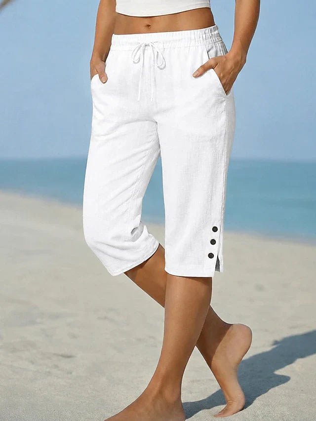 Delphia | Calf-Length Capri Trousers