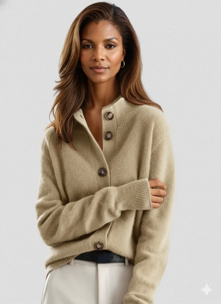 SOFIA | BUTTON FRONT KNIT CARDIGAN FOR WOMEN