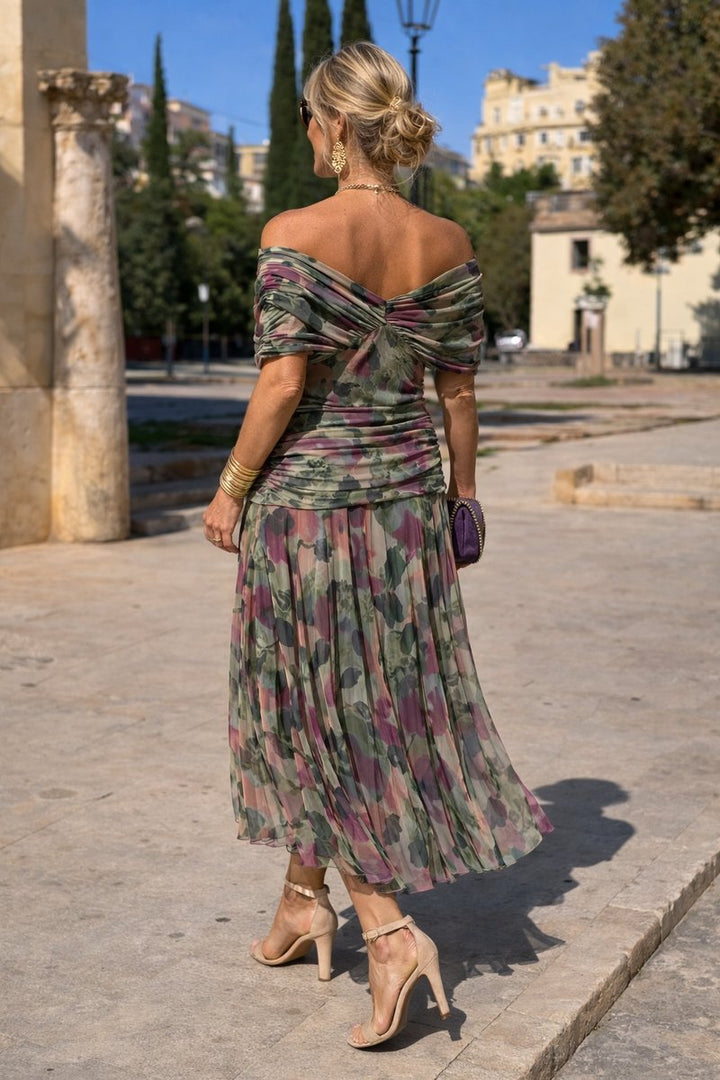 AMELIA | ELEGANT WRAP MAXI DRESS FOR WOMEN